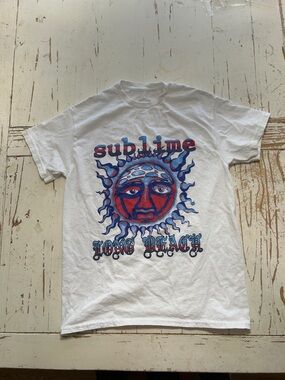 Sublime Long Beach Graphic Tee - White